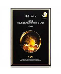 JMsolution Маска ультратонкая с золотом и икрой - Active golden caviar nourishing mask, 30мл