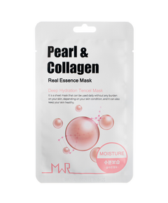 YU.R ME Маска для лица тканевая с жемчугом и коллагеном - MWR pearl & collagen sheet mask, 25г