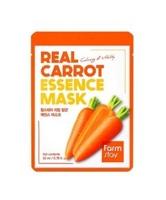 FarmStay Маска тканевая с экстрактом моркови - Real carrot essence mask, 23мл