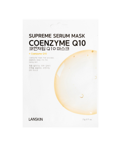 LanSkin Маска тканевая для лица с коэнзимом Q10 – coenzyme q10 supreme serum mask, 21г