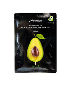 JMsolution Маска тканевая тонкая с авокадо - Water luminous avocado oil ampoule mask plus, 30мл