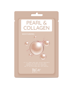 YU.R ME Маска тканевая с коллагеном и экстрактом жемчуга – Pearl & collagen sheet mask, 1шт