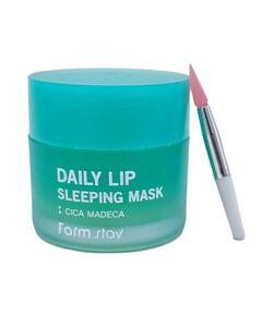 FarmStay Маска для губ увлажняющая ночная с центеллой - Daily lip sleeping mask cica madeca, 20г