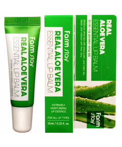 FarmStay Бальзам для губ суперувлажняющий с алоэ вера - Real essential lip balm, 10мл