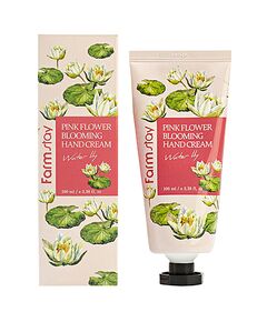 FarmStay Крем для рук с водяной лилией - Pink flower blooming hand cream water lily, 100мл