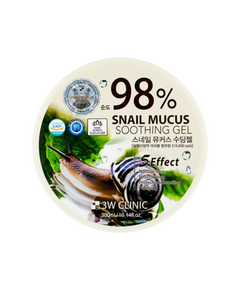 3W Clinic Гель универсальный с улиточным муцином 98% - Snail mucus soothing gel, 300мл