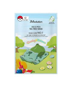 JMsolution Маска тканевая успокаивающая с чайным деревом - Deco pick tea tree mask pokemon  30мл