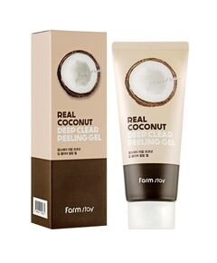 FarmStay Гель-пилинг для лица отшелушивающий с кокосом - Real deep clear peeling gel, 100мл