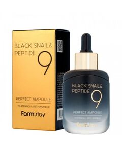 FarmStay Сыворотка ампульная с черной улиткой и пептидами - Black snail & perfect ampoule, 35мл