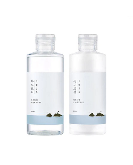 Round Lab Набор для ухода за кожей с морской водой - Dokdo toner+lotion special set, 1шт