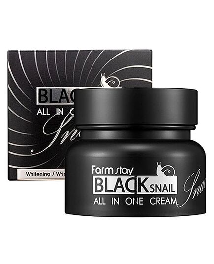 FarmStay Крем для лица с муцином черной улитки – Black snail all in one cream, 100мл