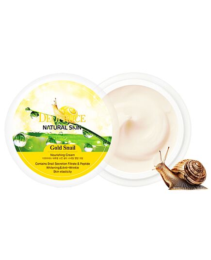 Deoproce Крем питательный с золотом и муцином улитки – Skin gold snail nourishing cream, 100мл
