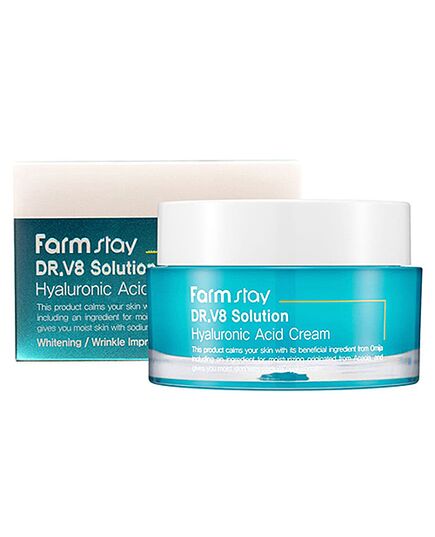 FarmStay Крем для лица с гиалуроновой кислотой – Dr-V8 solution hyaluronic acid cream, 50мл