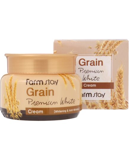 FarmStay Крем осветляющий с маслом ростков пшеницы – Grain premium white cream, 100г