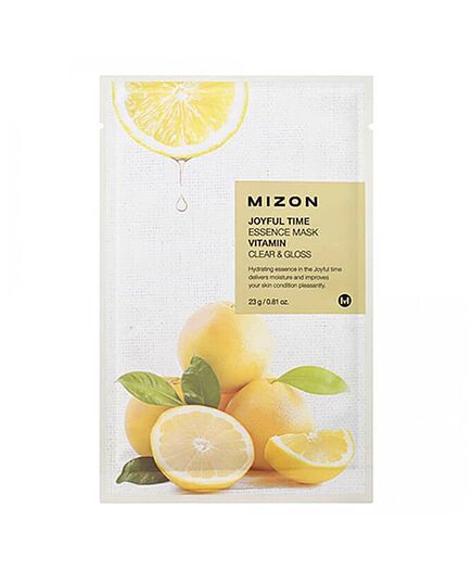 Mizon Маска тканевая с витамином С - Joyful time essence mask vitamin C, 23г
