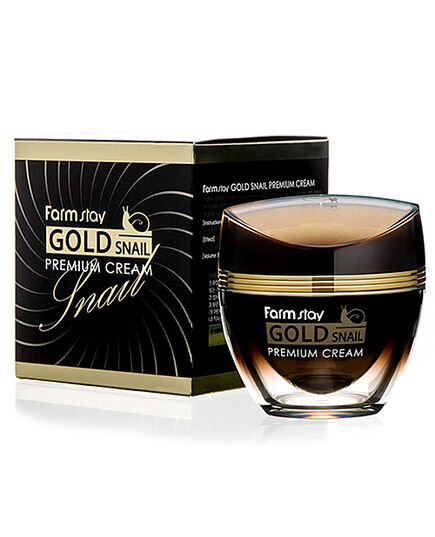 FarmStay Крем премиальный с золотом и муцином улитки – Gold snail premium cream, 50мл