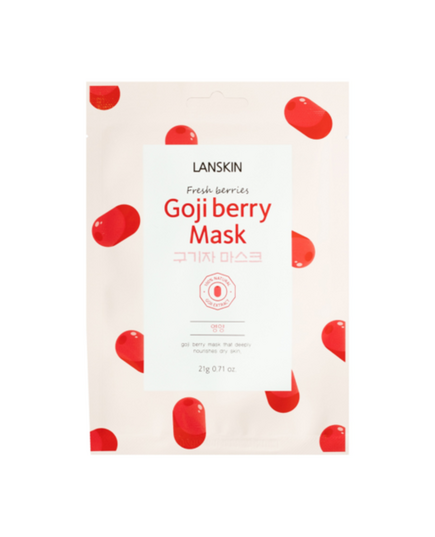 LanSkin Маска тканевая для лица с экстрактом ягод годжи - fresh berries goji berry mask, 21г