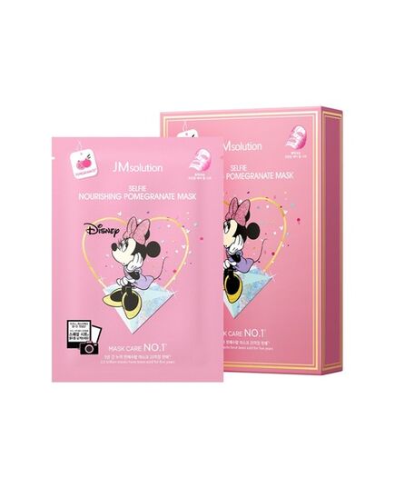 JMsolution Маска тканевая с гранатом – Disney collection selfie nourishing pomegranate mask, 30мл