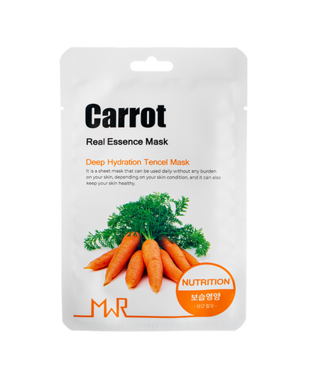 YU.R ME Маска для лица тканевая с экстрактом моркови - MWR carrot sheet mask, 25г