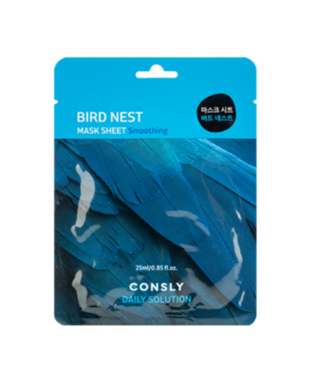 Consly Маска тканевая с экстрактом ласточкиного гнезда - daily solution bird nest mask sheet, 25мл