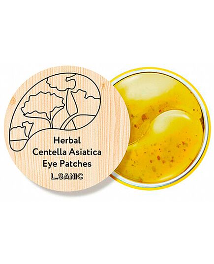 L'Sanic Патчи гидрогелевые с экстрактом центеллы - Centella asiatica hydrogel eye patches, 60шт