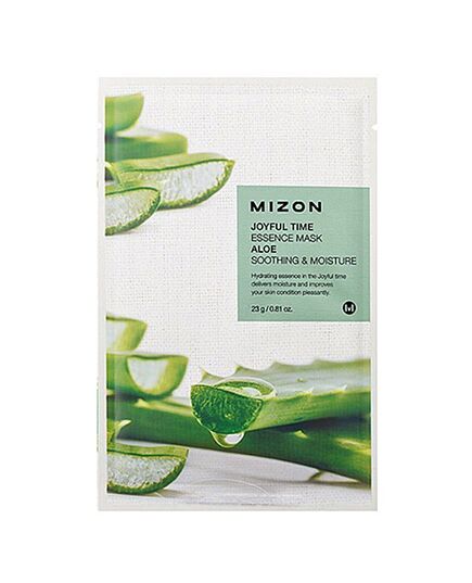 Mizon Маска тканевая с экстрактом алоэ - Joyful time essence mask - aloe, 23г