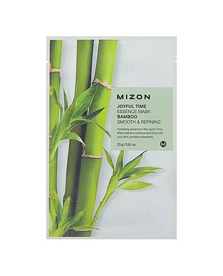Mizon Маска тканевая для лица с экстрактом бамбука - Joyful time essence mask bamboo, 23г