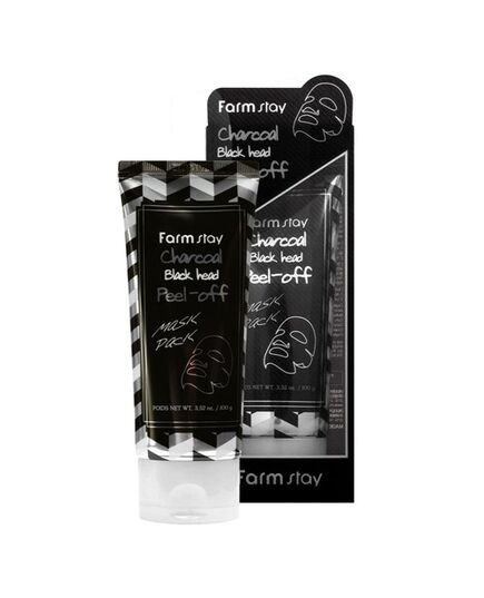FarmStay Маска пленка очищающая с углем - Charcoal black head peel-off mask pack, 100г