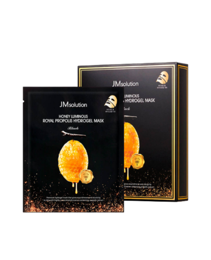JMsolution Маска гидрогелевая с прополисом - Honey luminous royal propolis hydrogel mask black, 30мл