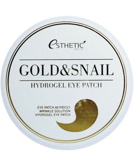 Esthetic House Патчи гидрогелевые с золотом и муцином улитки - Hydrogel eye patch, 60шт