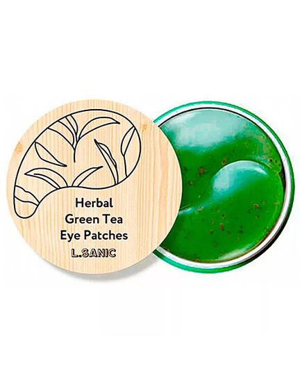 L'Sanic Патчи гидрогелевые с экстрактом зеленого чая - Herbal green tea hydrogel eye patches, 60шт