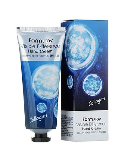 FarmStay Крем для рук с коллагеном - Visible difference collagen hand cream, 100г