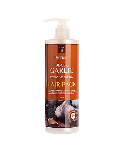 Deoproce Маска для волос с экстрактом черного чеснока - Black garlic intensive energy hair, 1000мл