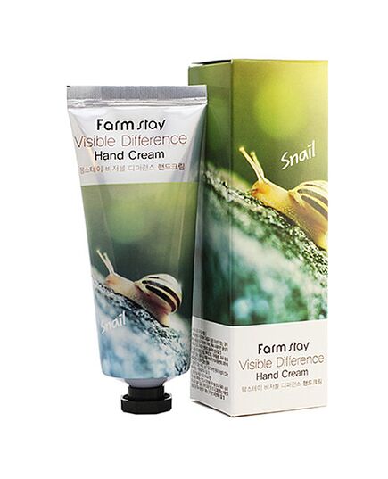 FarmStay Крем для рук с муцином улитки - Snail visible difference hand cream, 100г