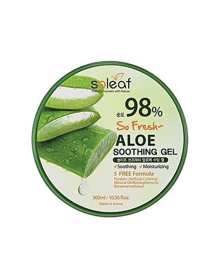 Soleaf Гель с алоэ успокаивающий - So fresh aloe soothing gel, 300мл