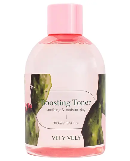 Vely Vely Увлажняющий тонер-бустер с экстрактом опунции Pink Boosting Toner 300 мл