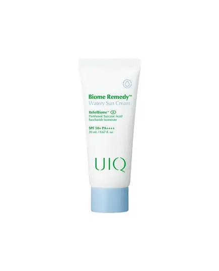 UIQ Легкий увлажняющий солнцезащитный крем с постбиотиками SPF50 Biome Remedy™ Watery Sun Cream 20 мл