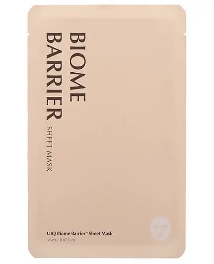 UIQ Увлажняющая маска с постбиотиками Biome Barrier Sheet Mask 26 мл