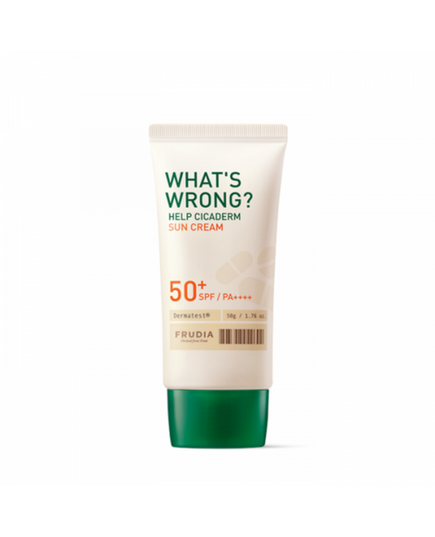 Frudia Крем солнцезащитный для чувствительной кожи - What’s wrong help cicaderm SPF50+ PA++++, 50г