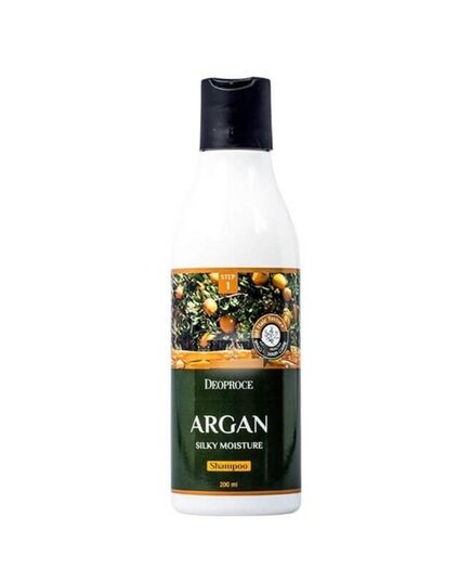 Deoproce Шампунь для волос с аргановым маслом - Argan silky moisture shampoo, 200мл