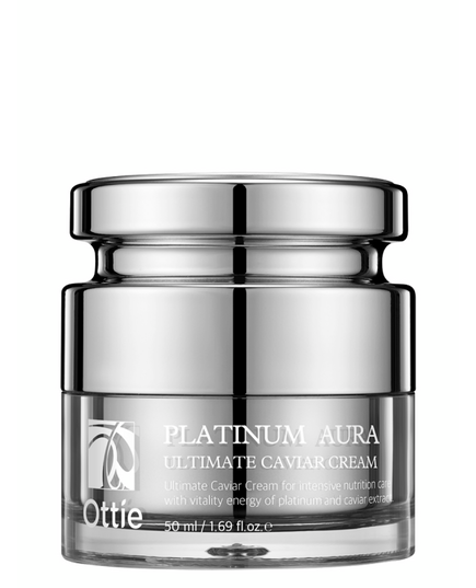 Ottie Антивозрастной крем с экстрактом платины и черной икры Platinum Aura Ultimate Caviar Cream 50 мл