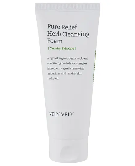 Vely Vely Успокаивающая пенка с травяным комплексом Pure Relief Herb Cleansing Foam 150 мл