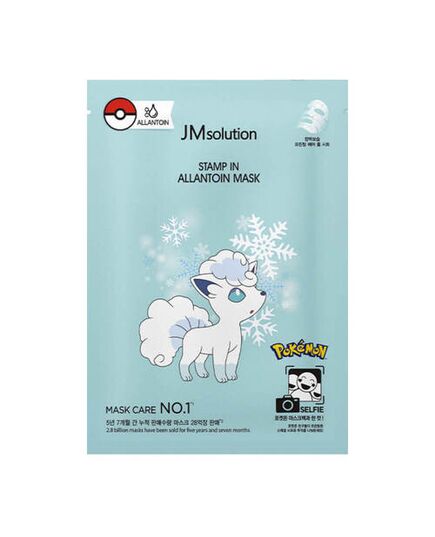 JMsolution Маска тканевая успокаивающая с аллантоином - Stamp in allantoin mask pokemon  30мл