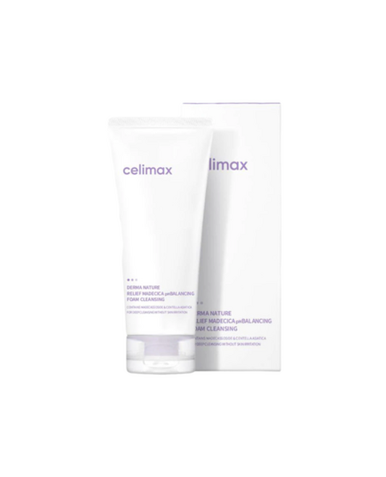 Celimax Пенка для умывания нежная успокаивающая- Relief madecica pH balancing foam cleansing, 150мл