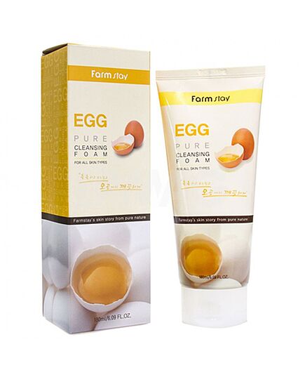 FarmStay Пенка очищающая с яичным экстрактом - Egg pure cleansing foam, 180мл